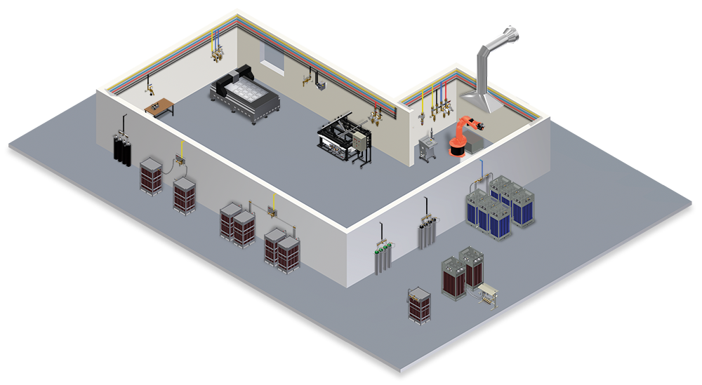 工業(yè)集中供氣系統(tǒng)(圖1) 工業(yè)集中供氣系統(tǒng)(圖1)